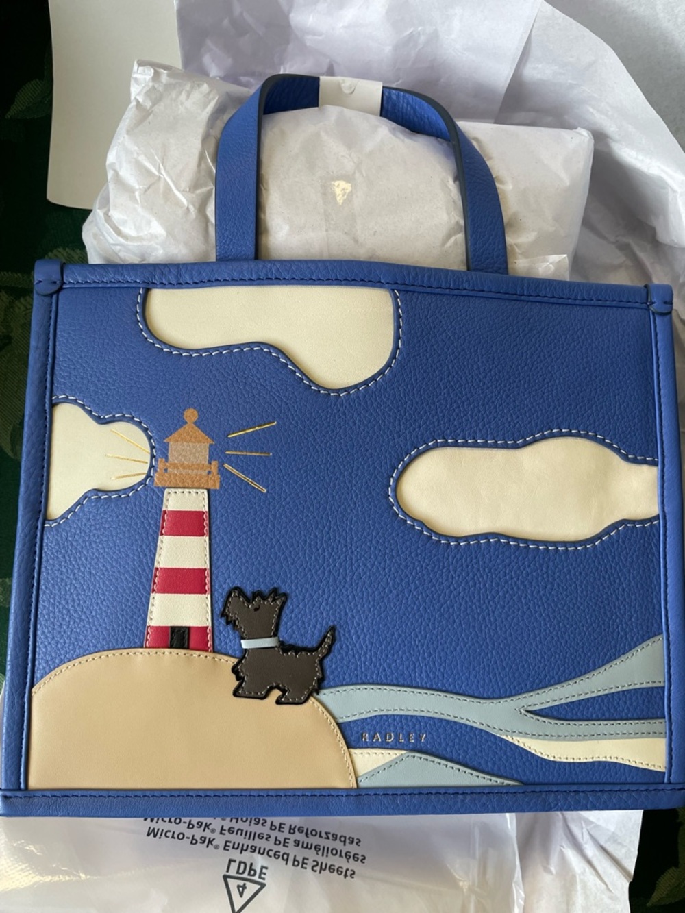 NWT Radley London Shore Thing Small Blue Leather Satchel🌞☀️🌅 - Picture 15 of 16